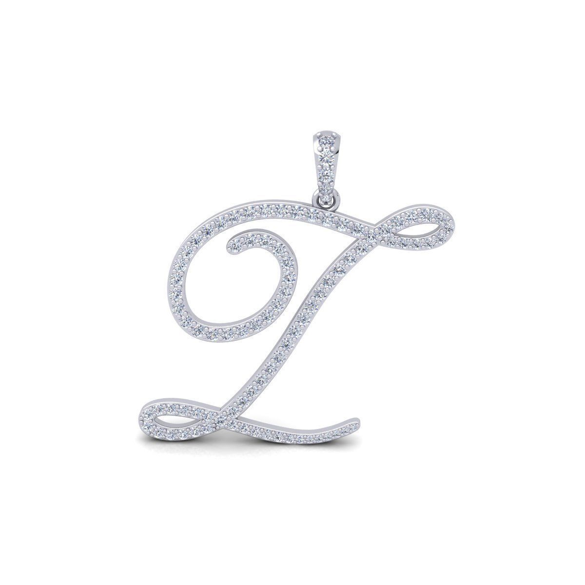 Z Font Latter Pendent 3d Model and Render 3D print model_2