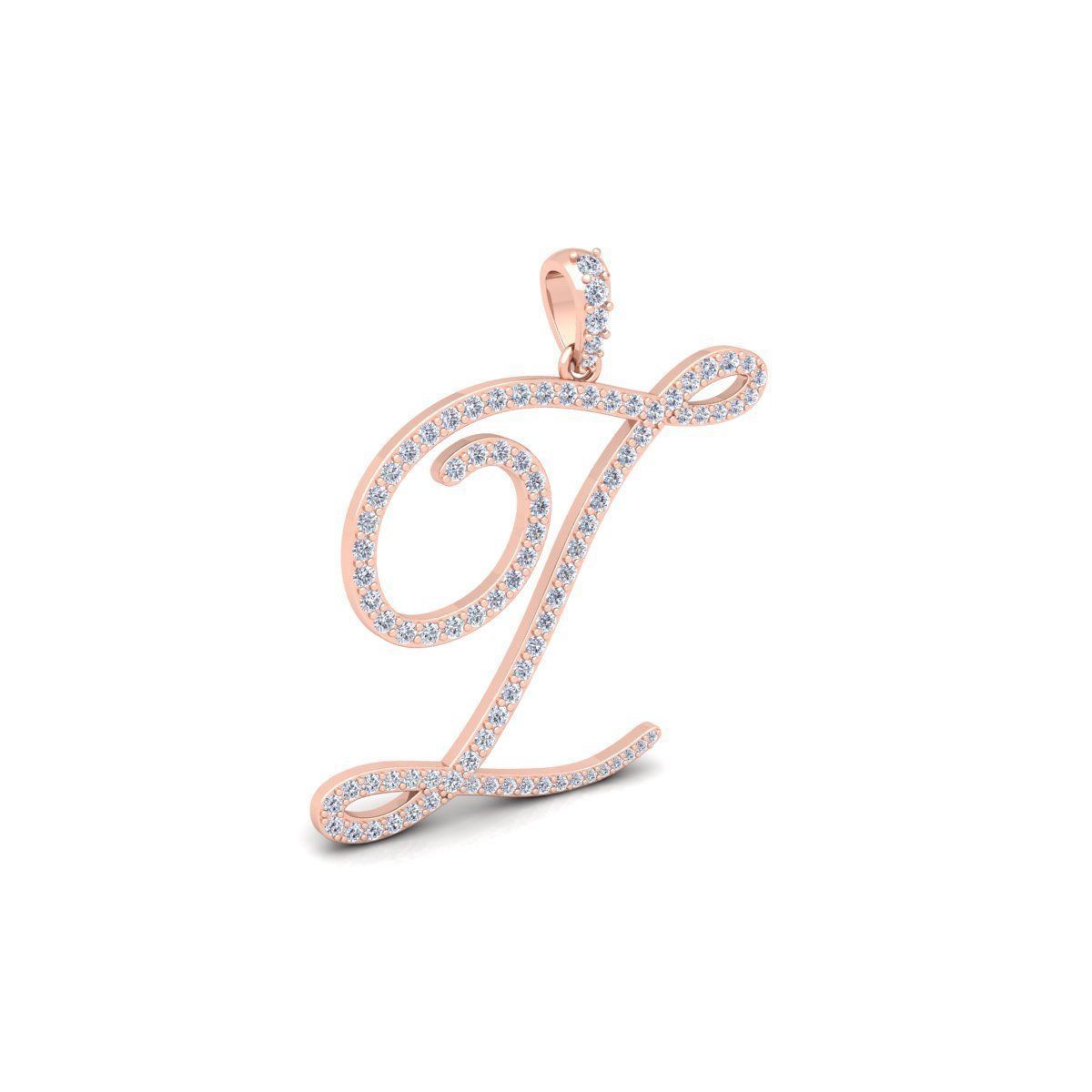 Z Font Latter Pendent 3d Model and Render 3D print model_4