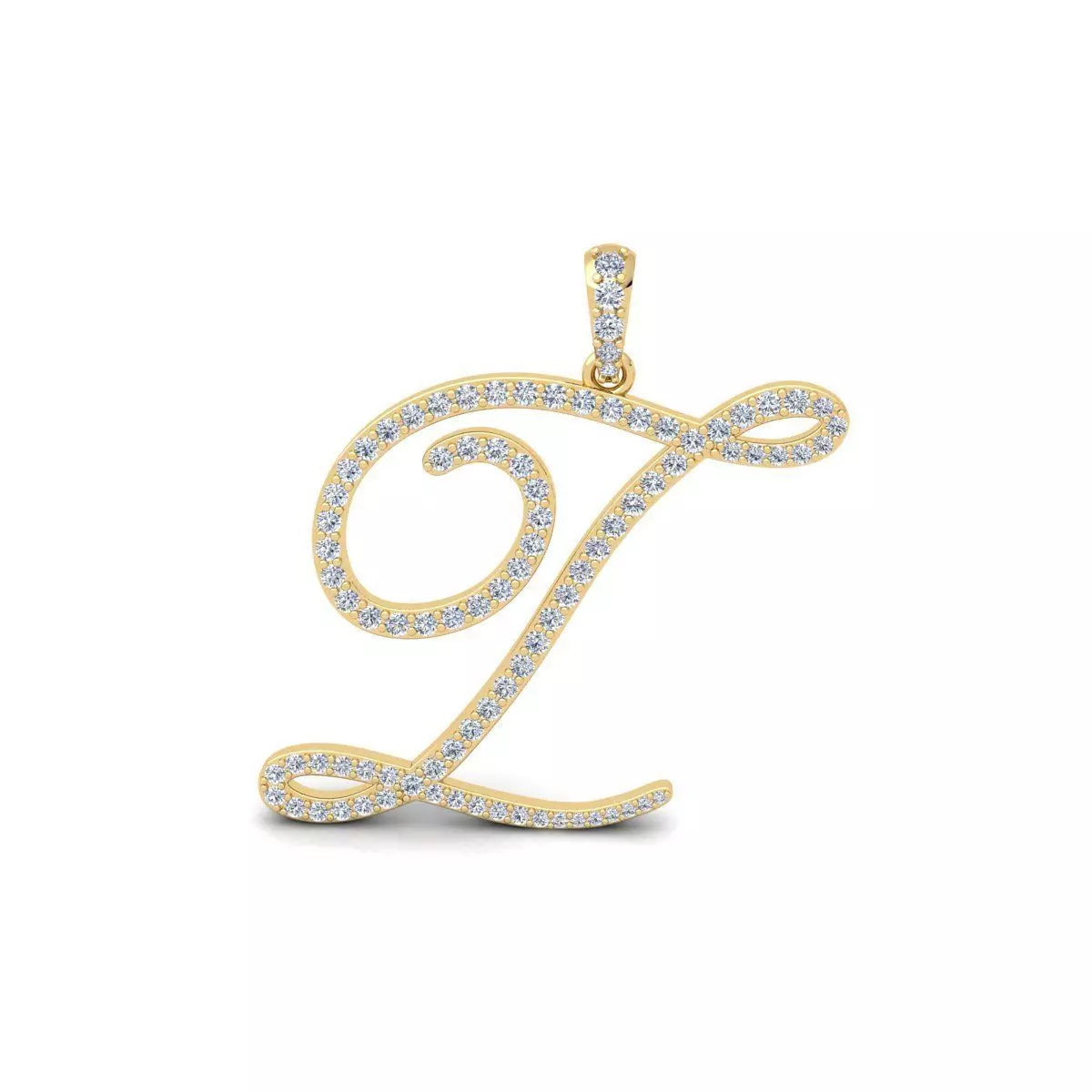 Z Font Latter Pendent 3d Model and Render 3D print model_0