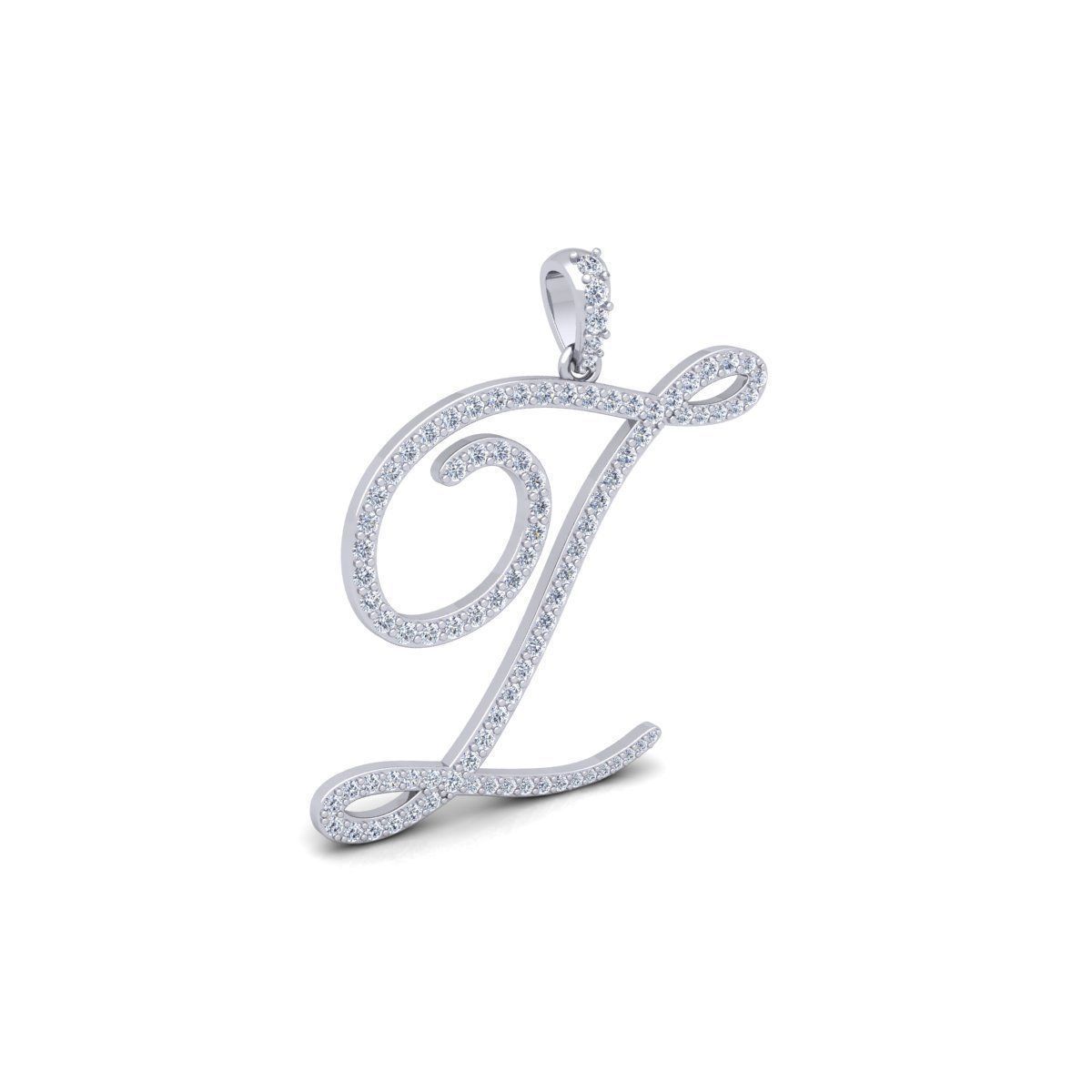 Z Font Latter Pendent 3d Model and Render 3D print model_5