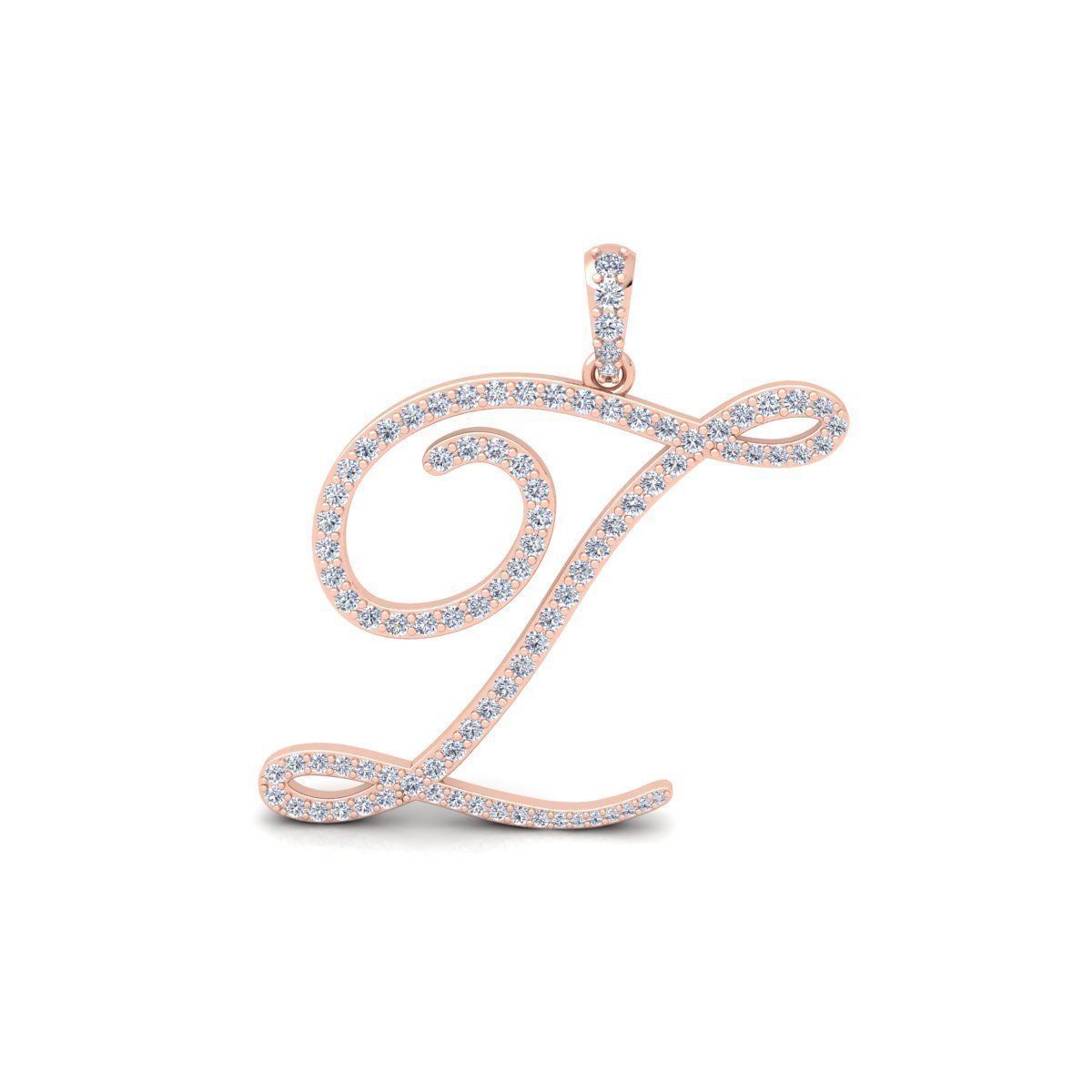 Z Font Latter Pendent 3d Model and Render 3D print model_1