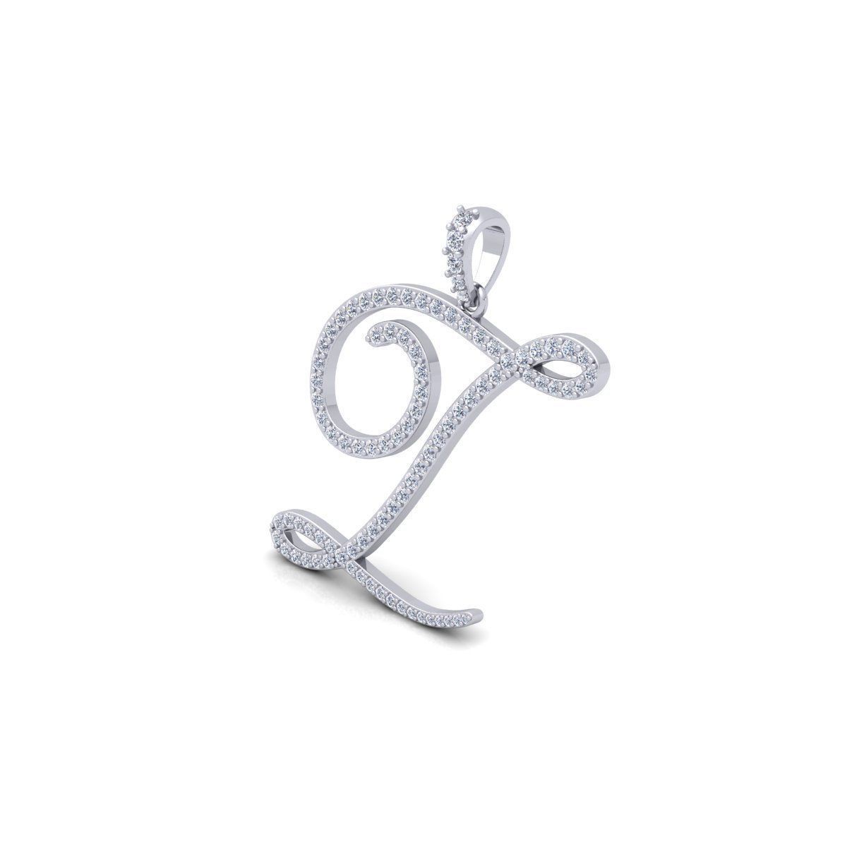 Z Font Latter Pendent 3d Model and Render 3D print model_8