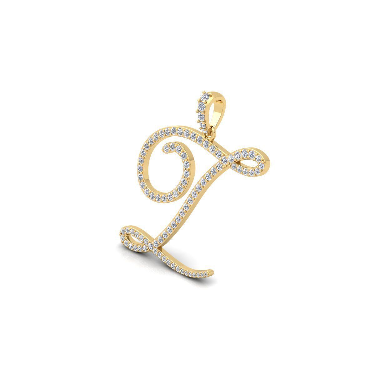 Z Font Latter Pendent 3d Model and Render 3D print model_6