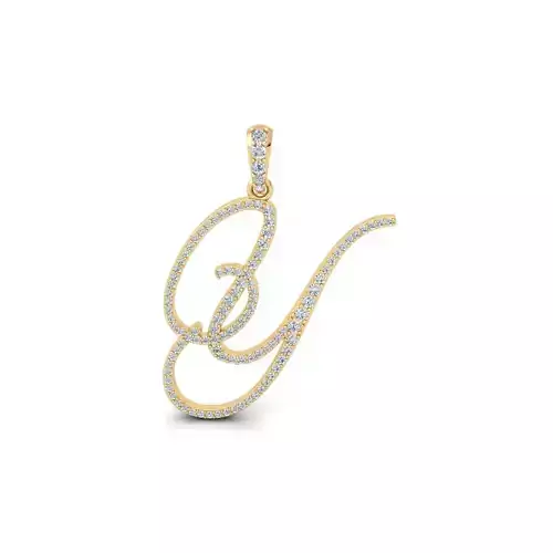 Y Font Latter Pendent 3d Model and Render