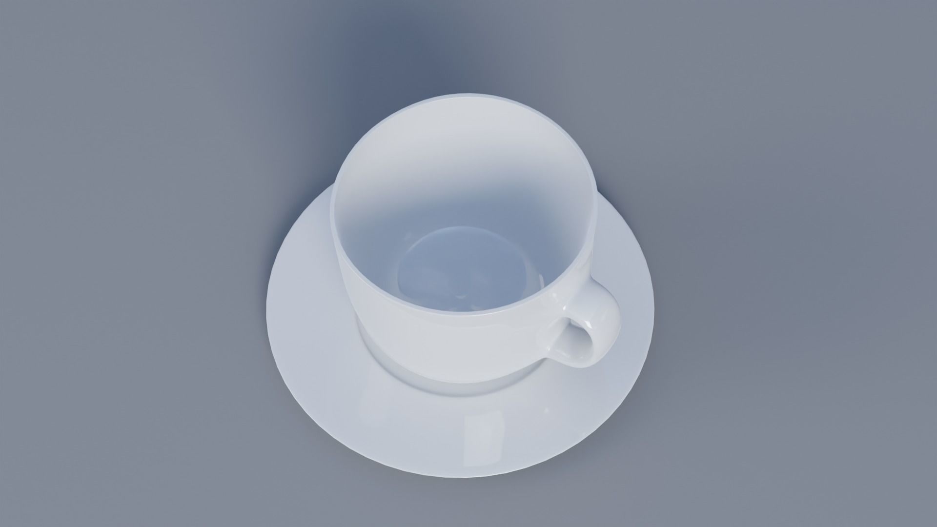 Coffee Cup  Low-poly 3D model_1