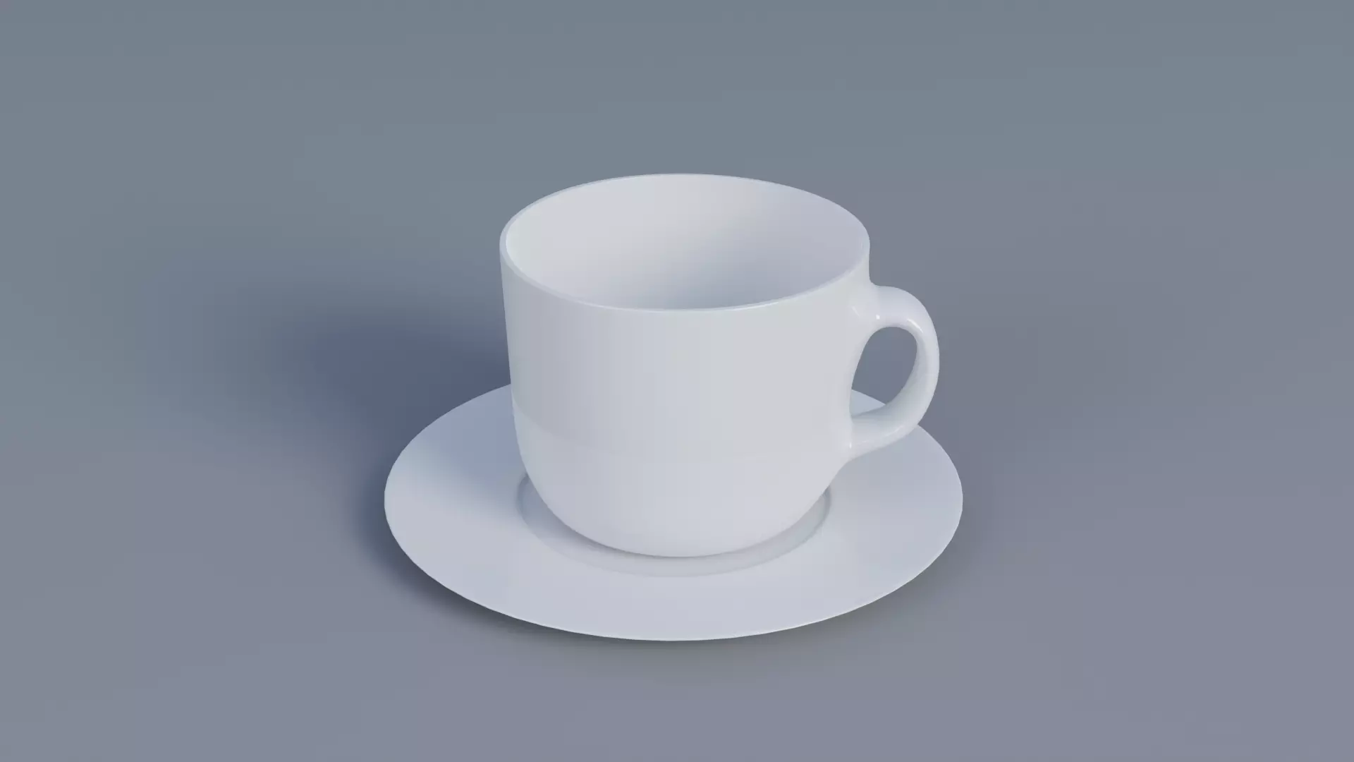 Coffee Cup  Low-poly 3D model_0