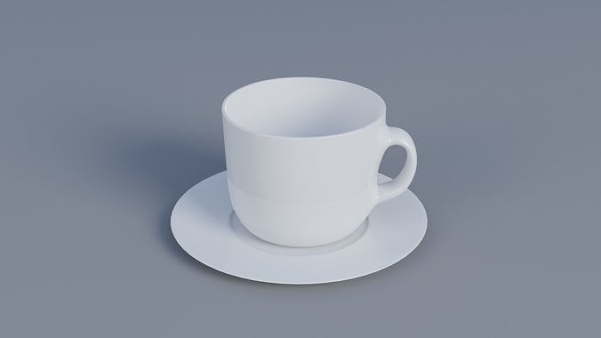 Coffee Cup  Low-poly 3D model