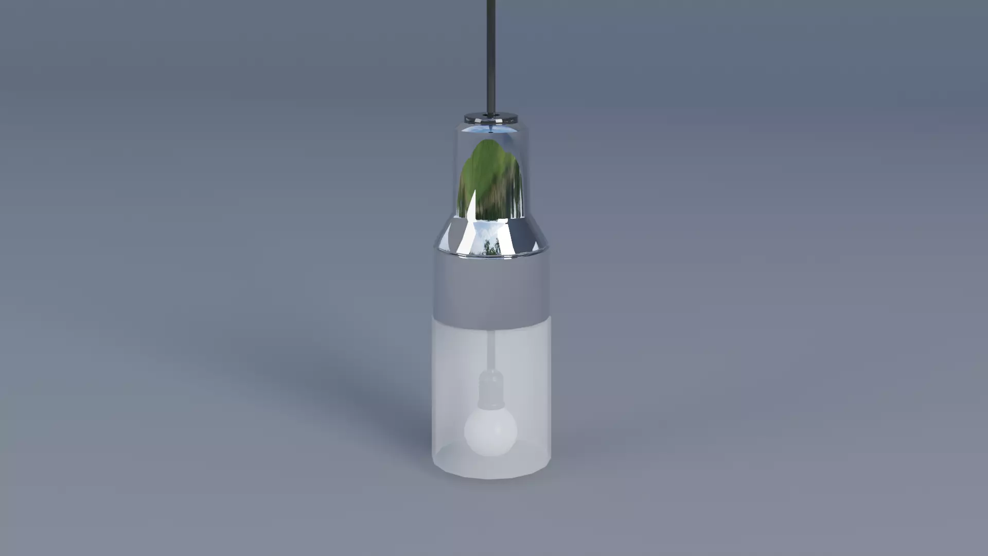 Ceiling Light Low-poly 3D model_0