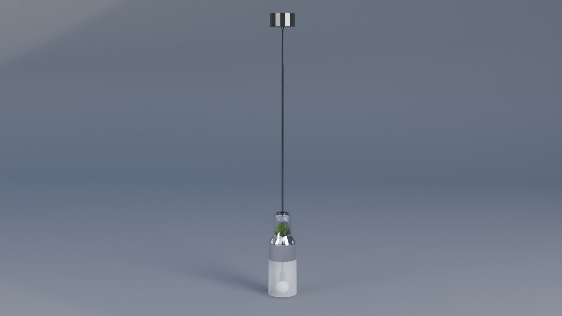 Ceiling Light Low-poly 3D model_1