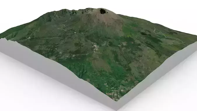 Vesuvio volcano 3D model