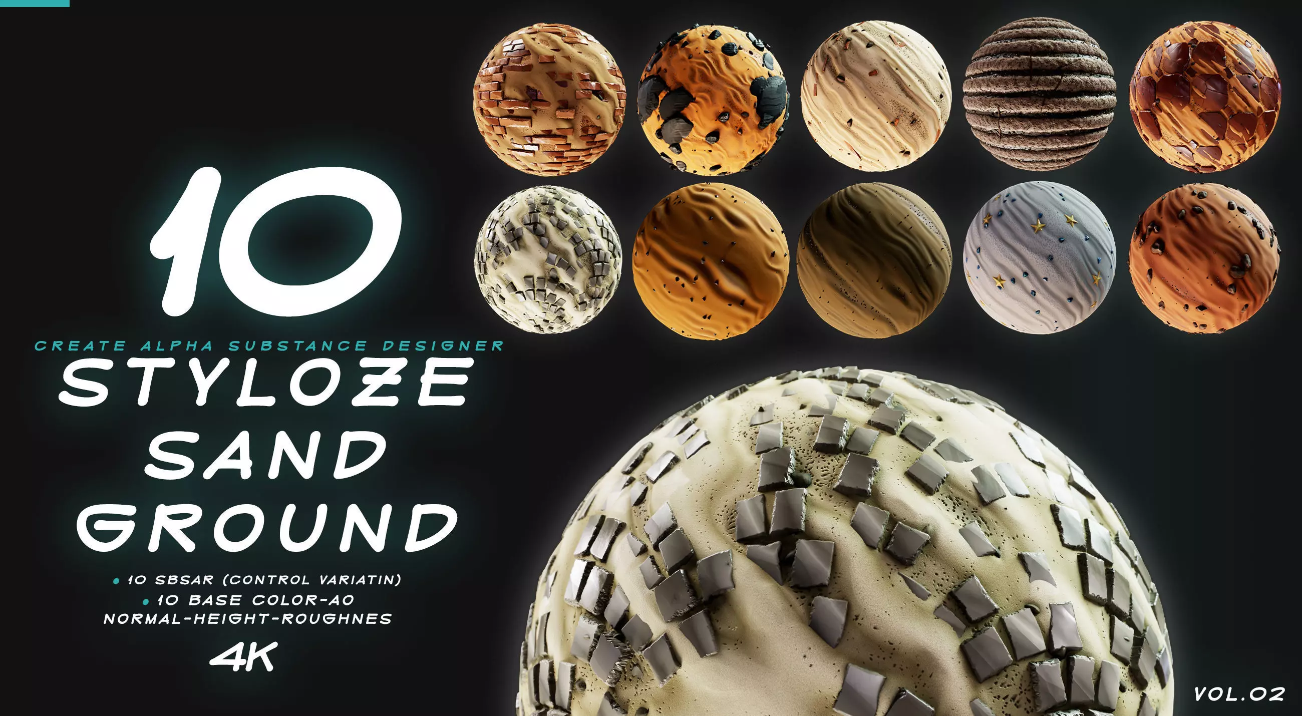 10 MATERIAL STYLIZE SAND AND GROUND VOL 01 Texture_0