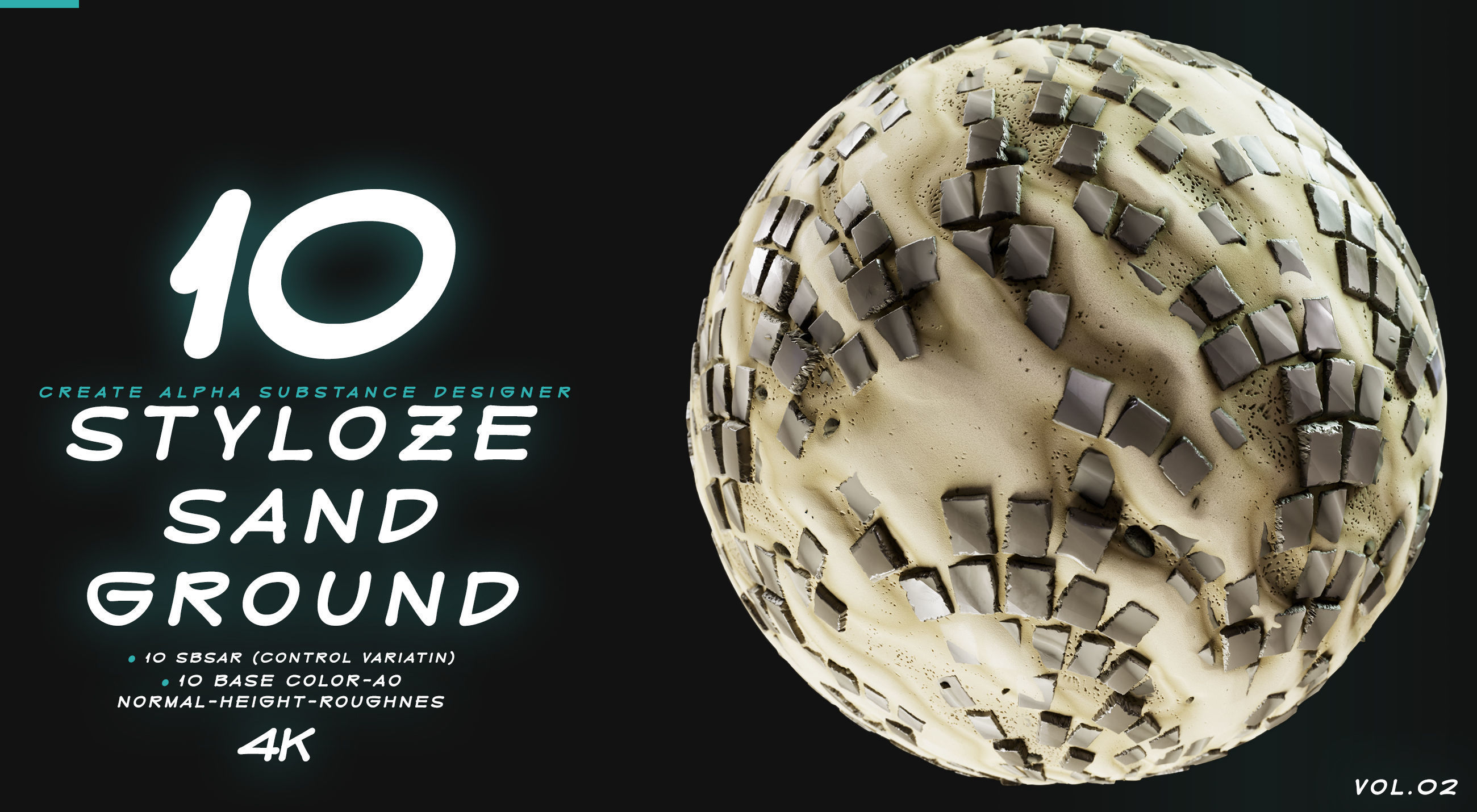 10 MATERIAL STYLIZE SAND AND GROUND VOL 01 Texture_9