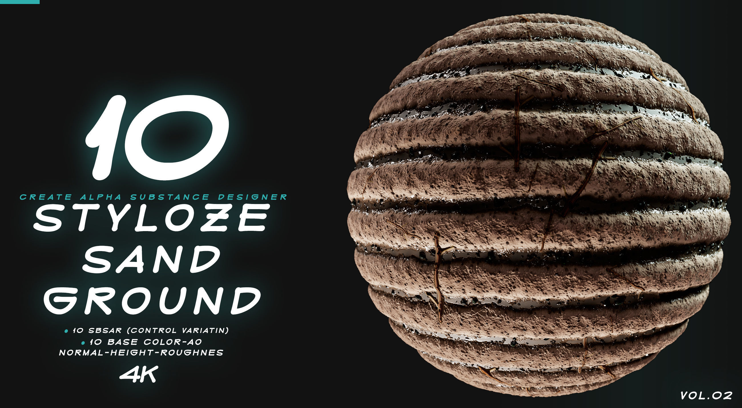 10 MATERIAL STYLIZE SAND AND GROUND VOL 01 Texture_7