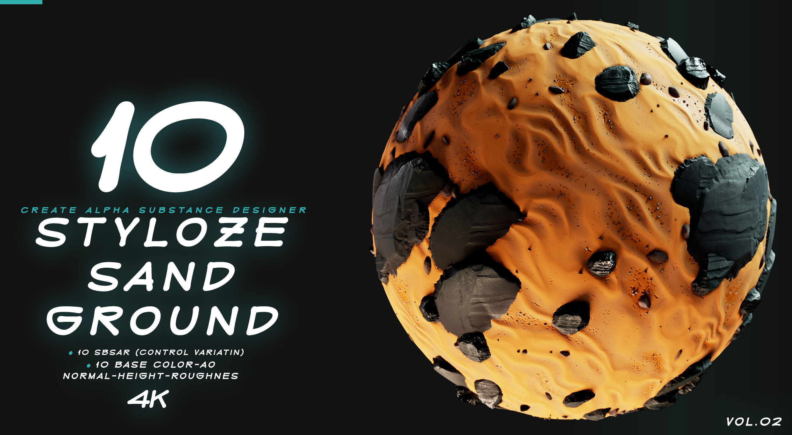 10 MATERIAL STYLIZE SAND AND GROUND VOL 01 Texture_5