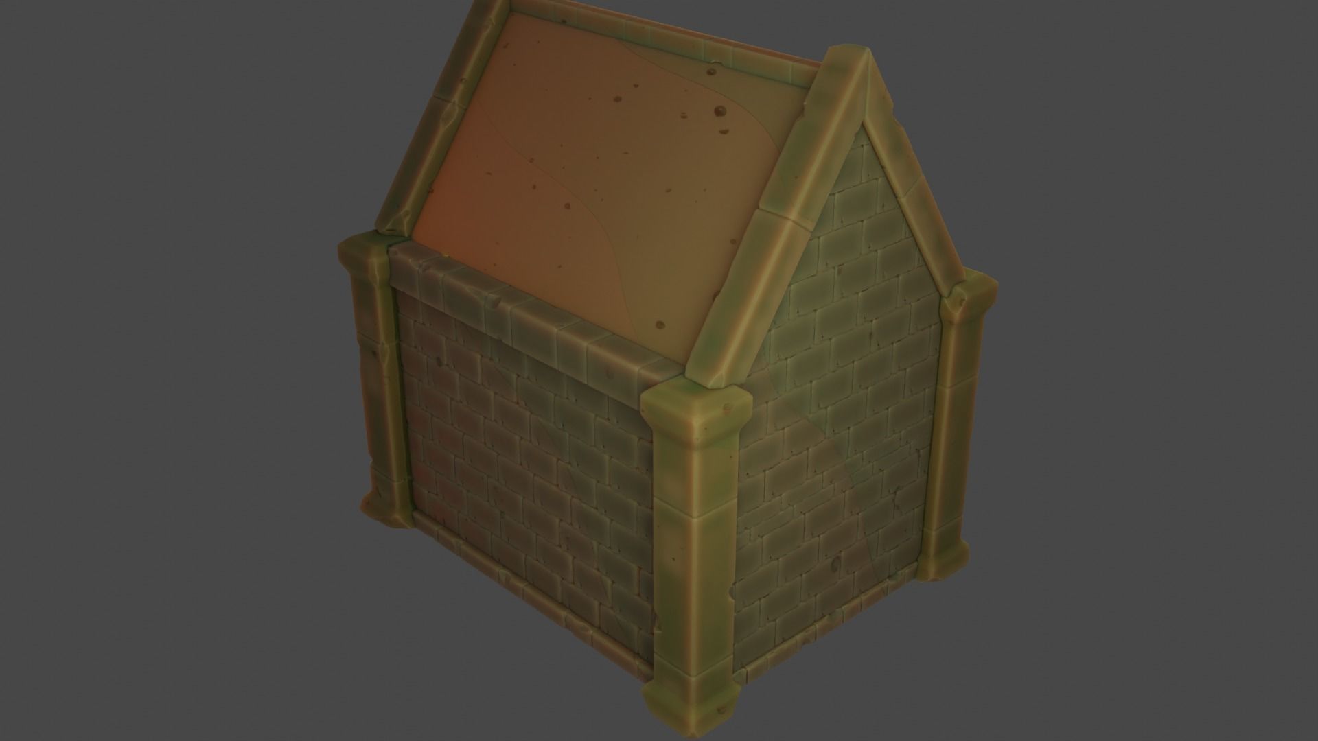 Stylized Tombstones Pack Low-poly 3D model_4