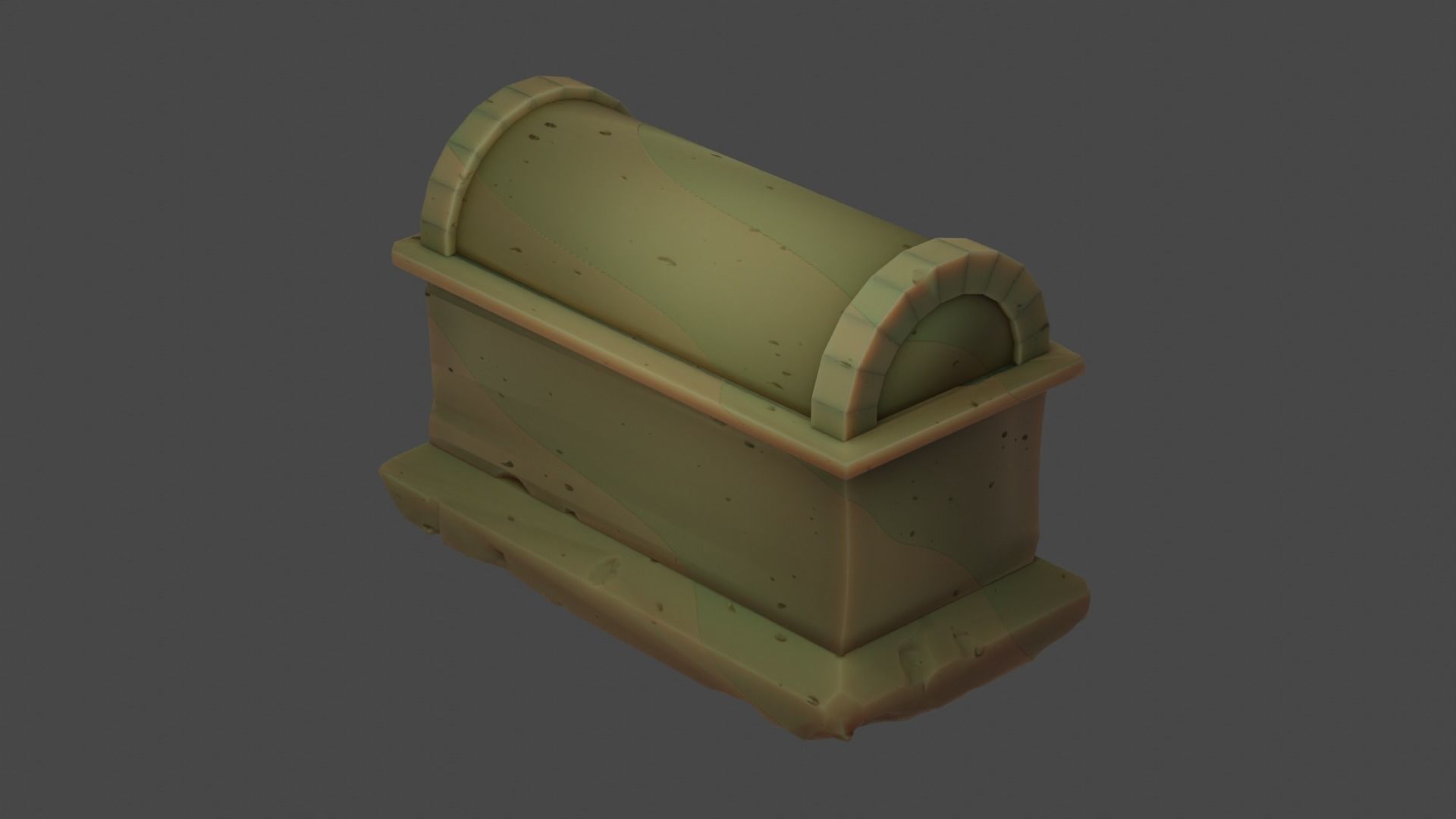 Stylized Tombstones Pack Low-poly 3D model_8