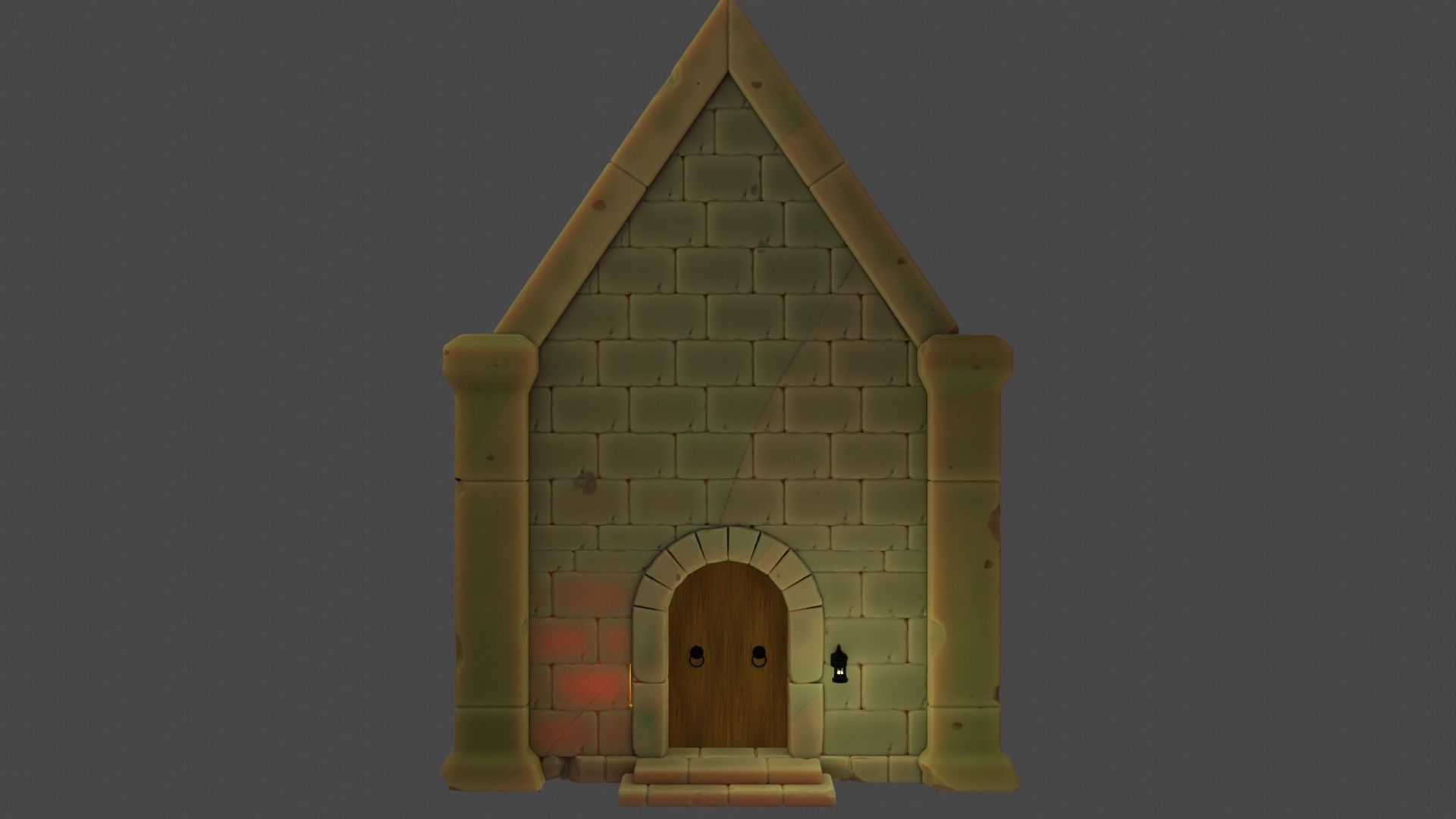 Stylized Tombstones Pack Low-poly 3D model_5