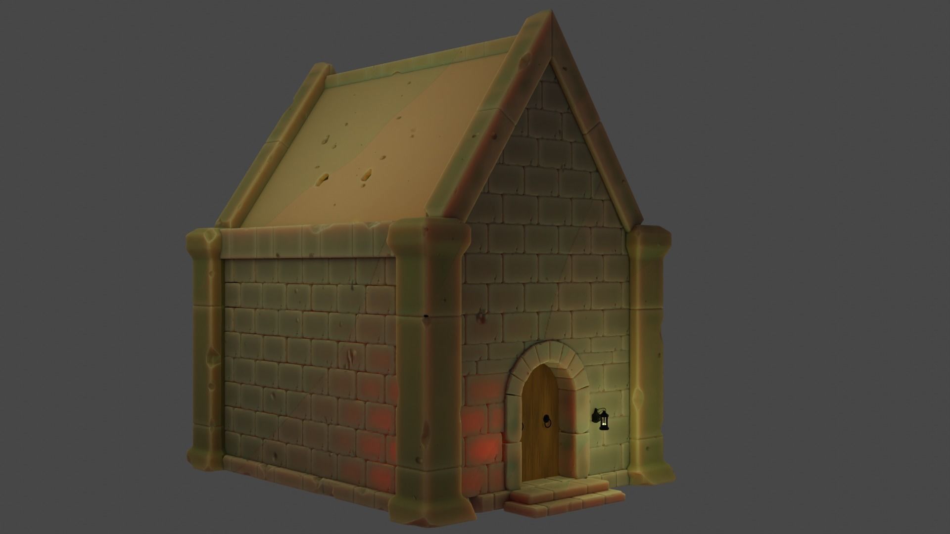 Stylized Tombstones Pack Low-poly 3D model_3