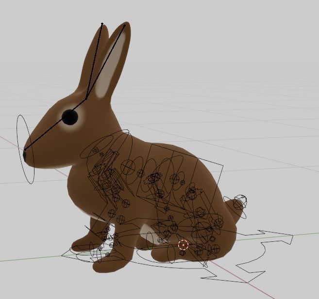 Rabbit riged and animated Low-poly 3D model_4
