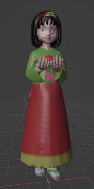 gym leader erika  3D print model_0