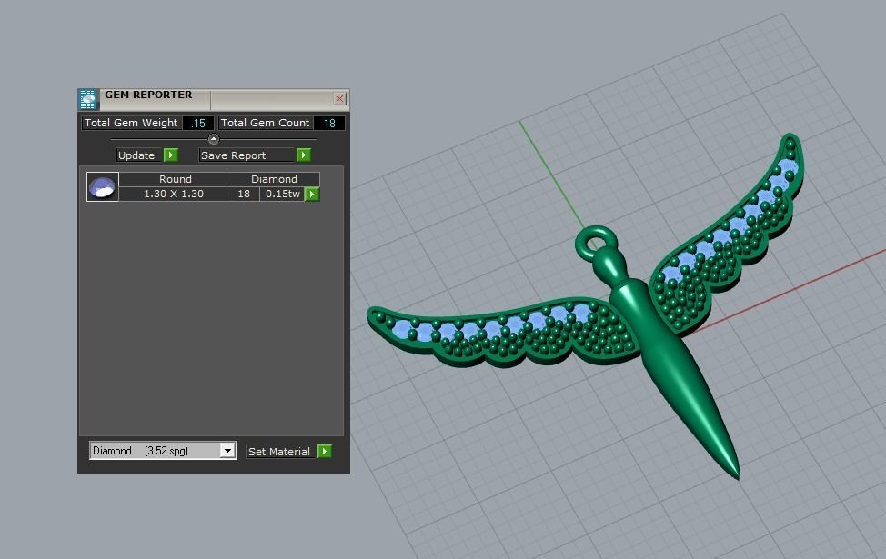angel pendant 3D print model_5