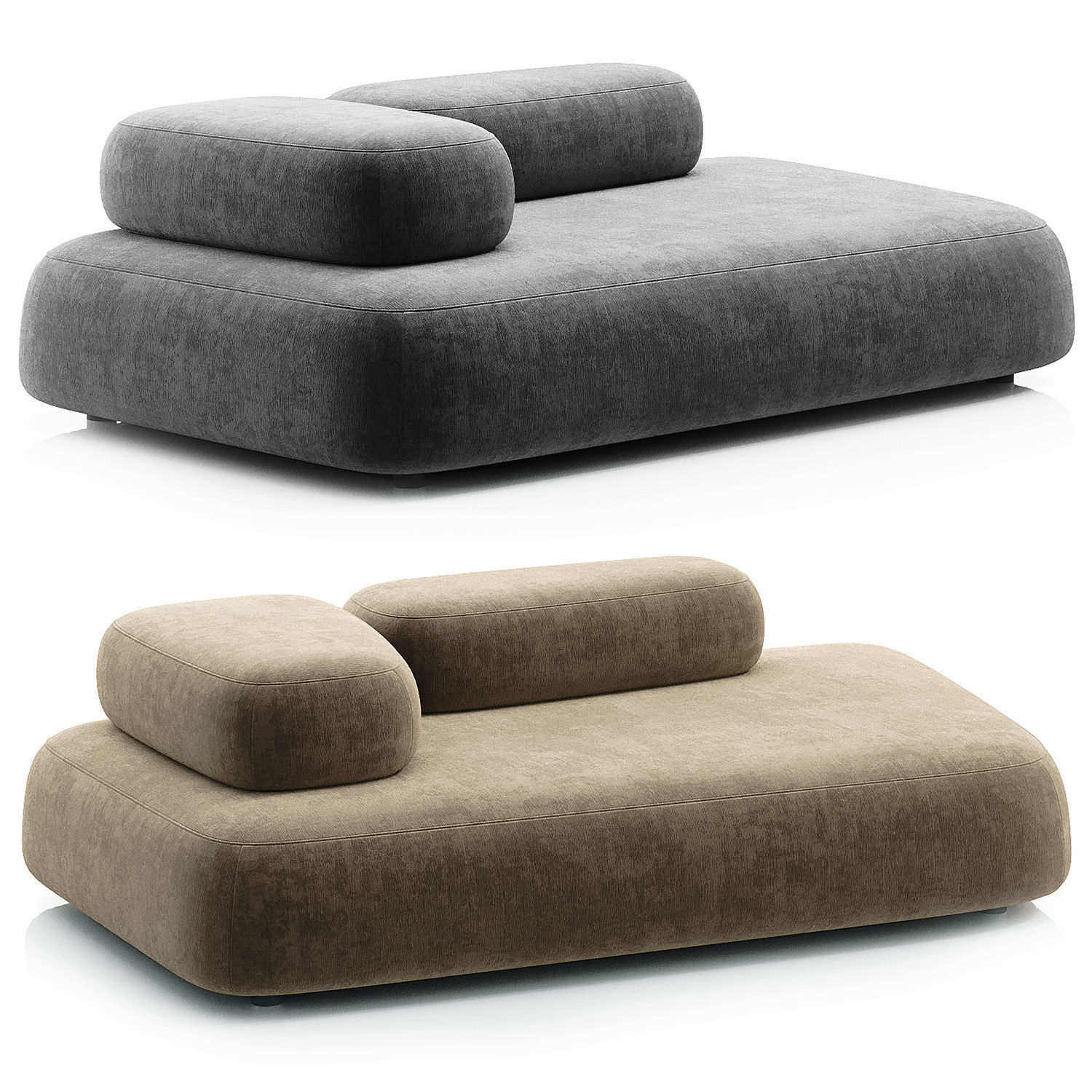 Bubble Rock sofa by Living Divani 3D model_1