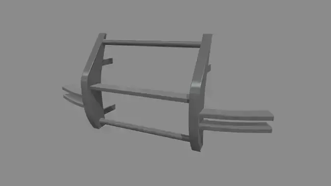 Bull Bar 05 Low-poly 3D model