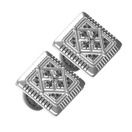Square Shape Designer Cufflink