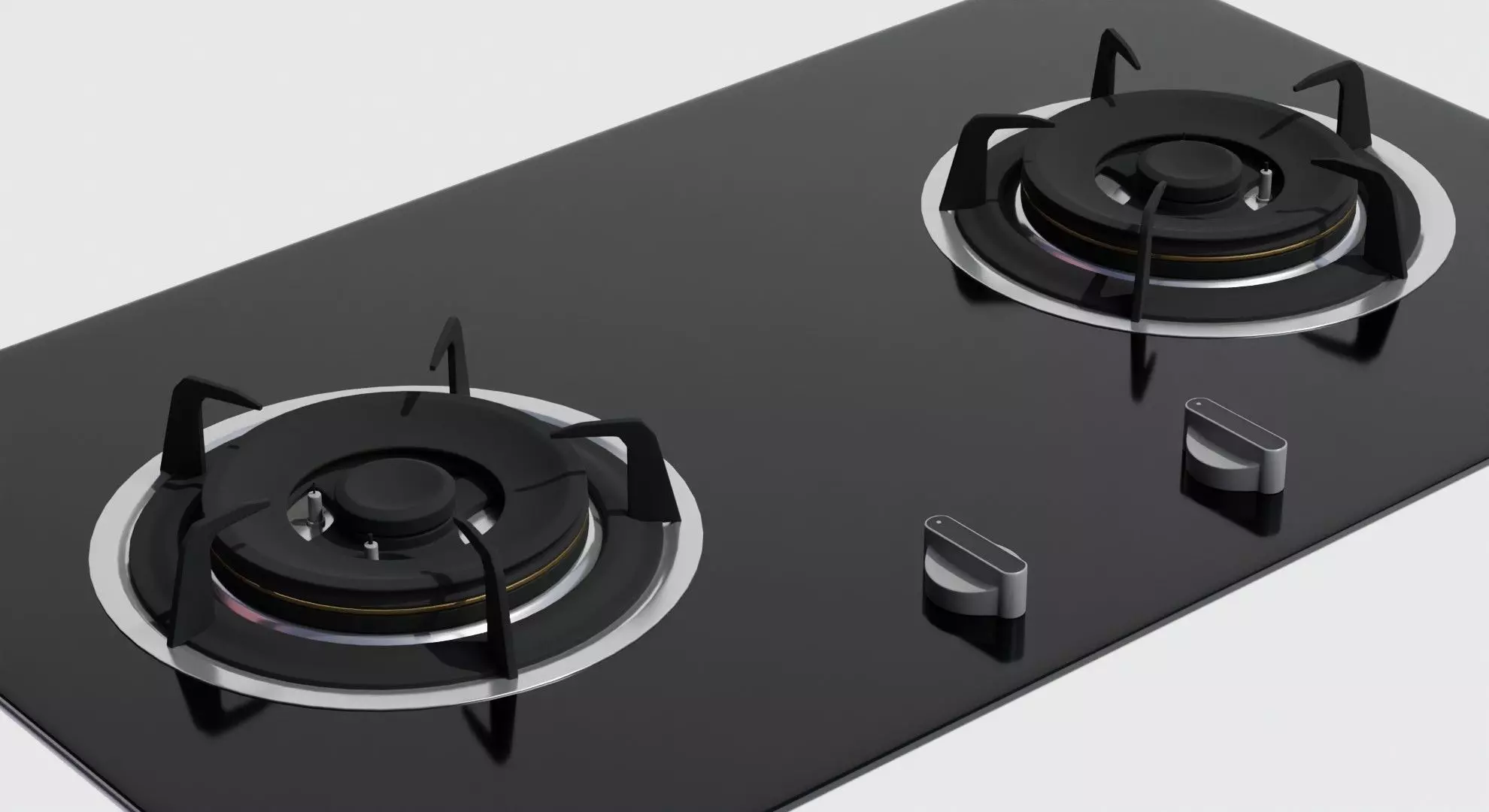 Gas Hob 3D Model- Realistic and Customizable 3D model