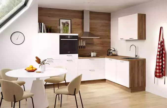 White scandinavian kitchen