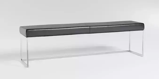 Leather Bench 3D model