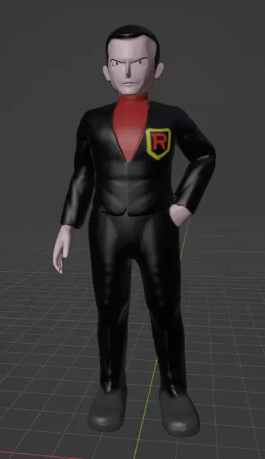 gym leader Giovanni 3D print model_0