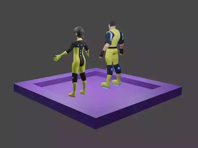 Agent Characters 3D model