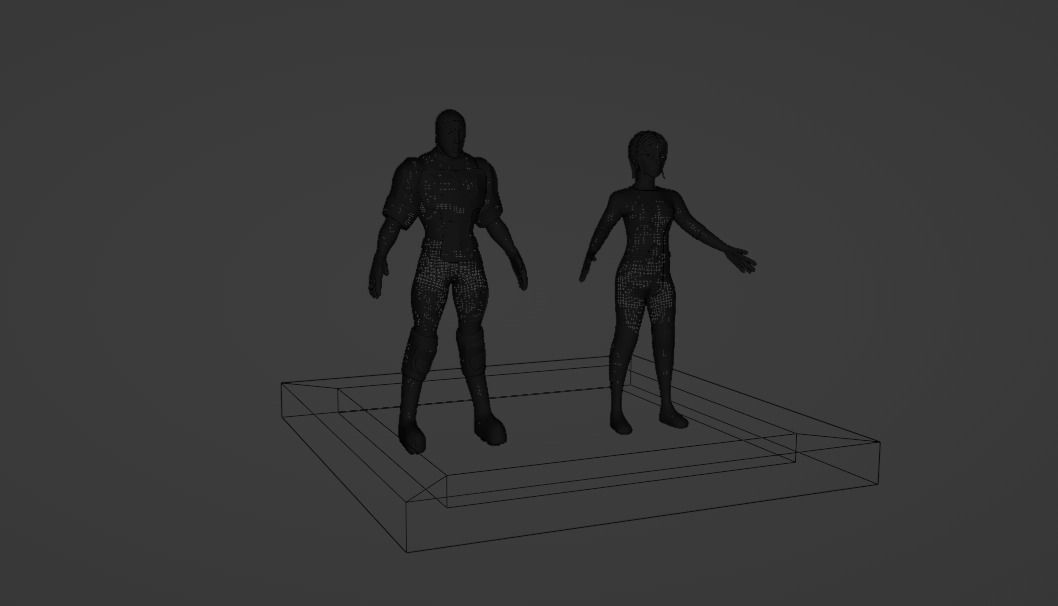 Agent Characters 3D model_2