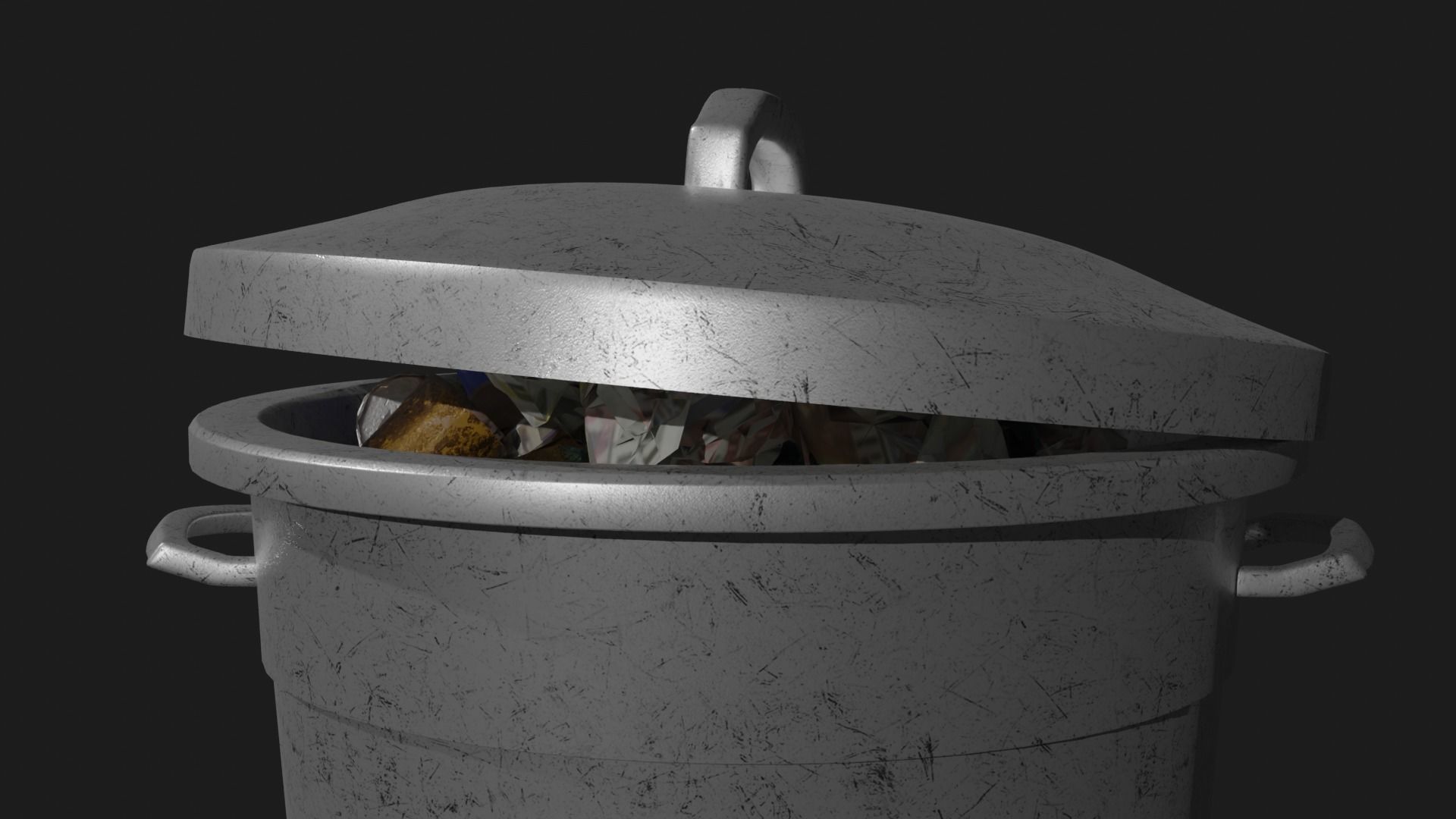 Trash Can City Trash Urban trash free VR / AR / lowpoly 3D model