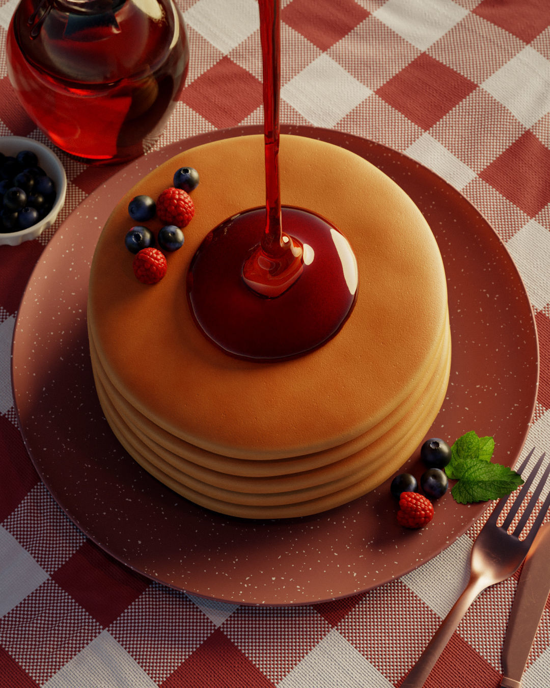 Blueberry Free Free low-poly 3D model_4