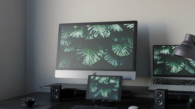 Modern Computer Desk 4 by Nikdox  3D model 6