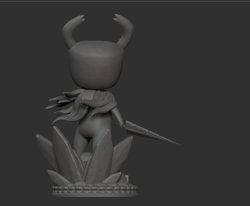 hollow knight statue game art 3D print model_4