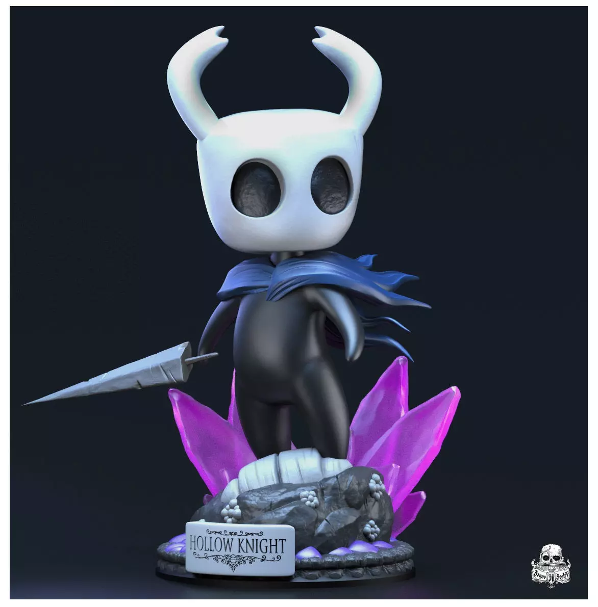 hollow knight statue game art 3D print model_0
