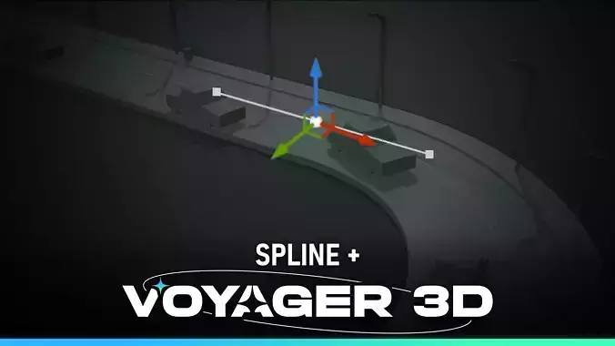 Spline Plus a spline tool for Unreal Engine Low-poly 3D model