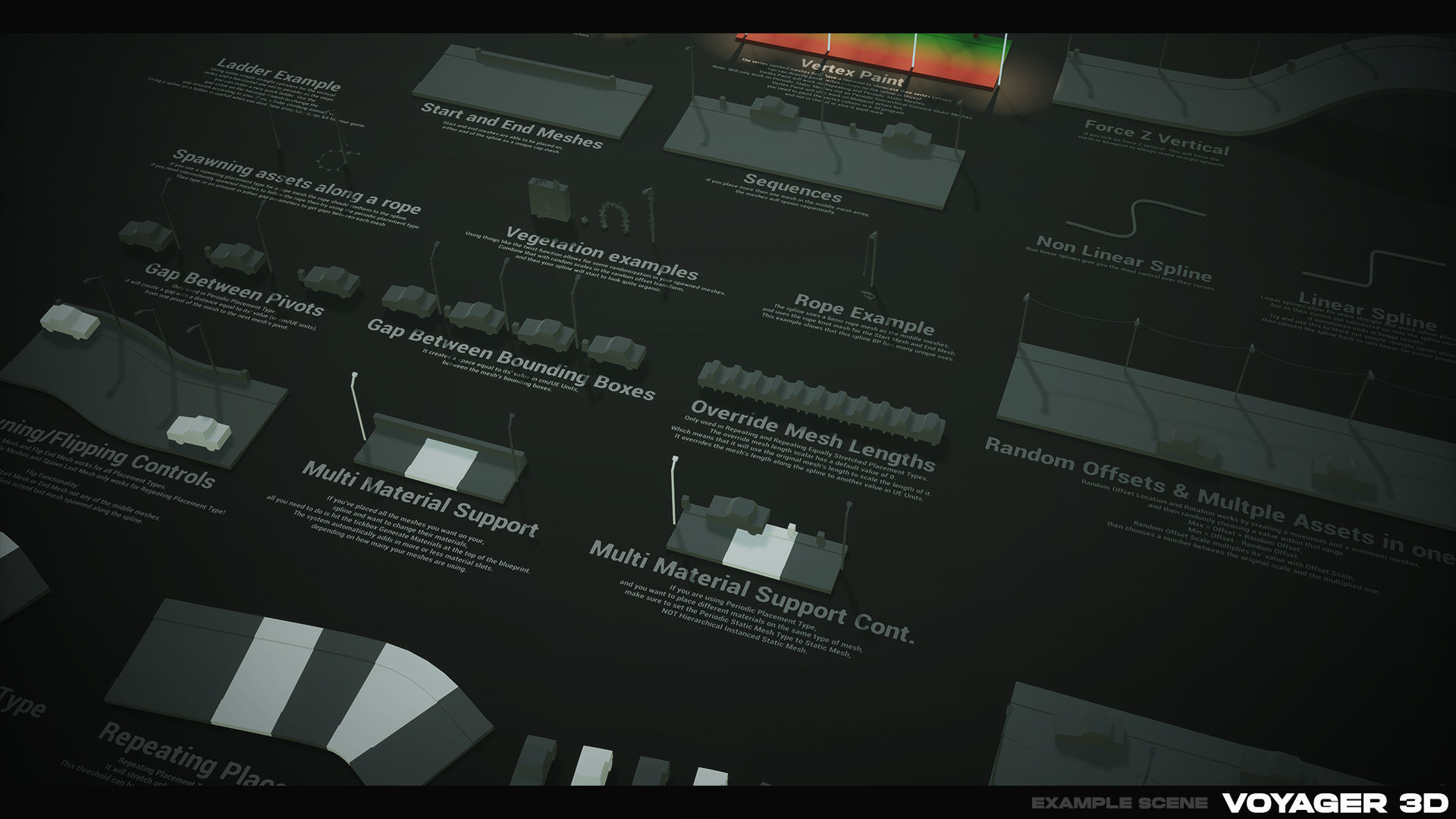 Spline Plus a spline tool for Unreal Engine Low-poly 3D model_2