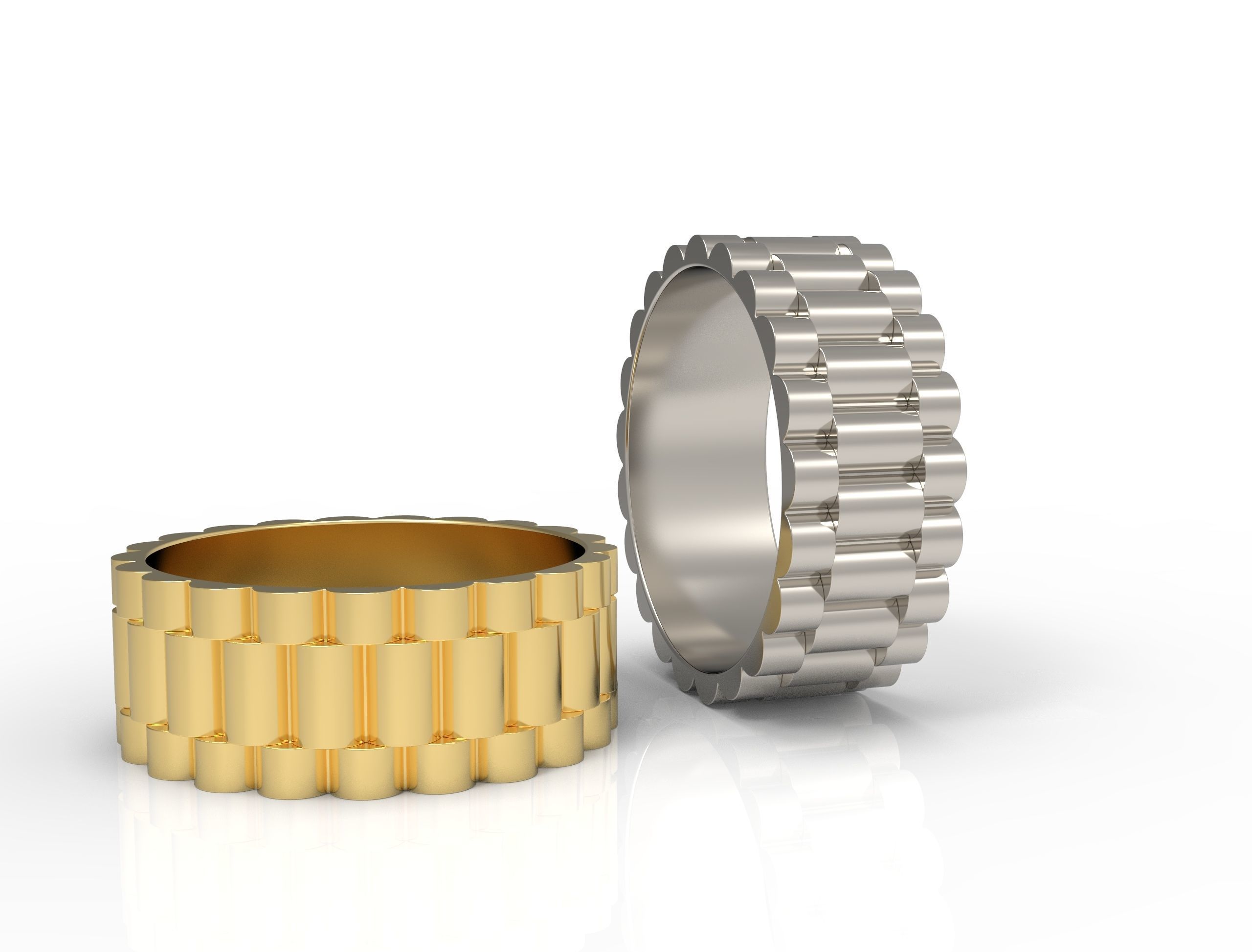 Rolls ring  8 mm  wide 3D print model_11