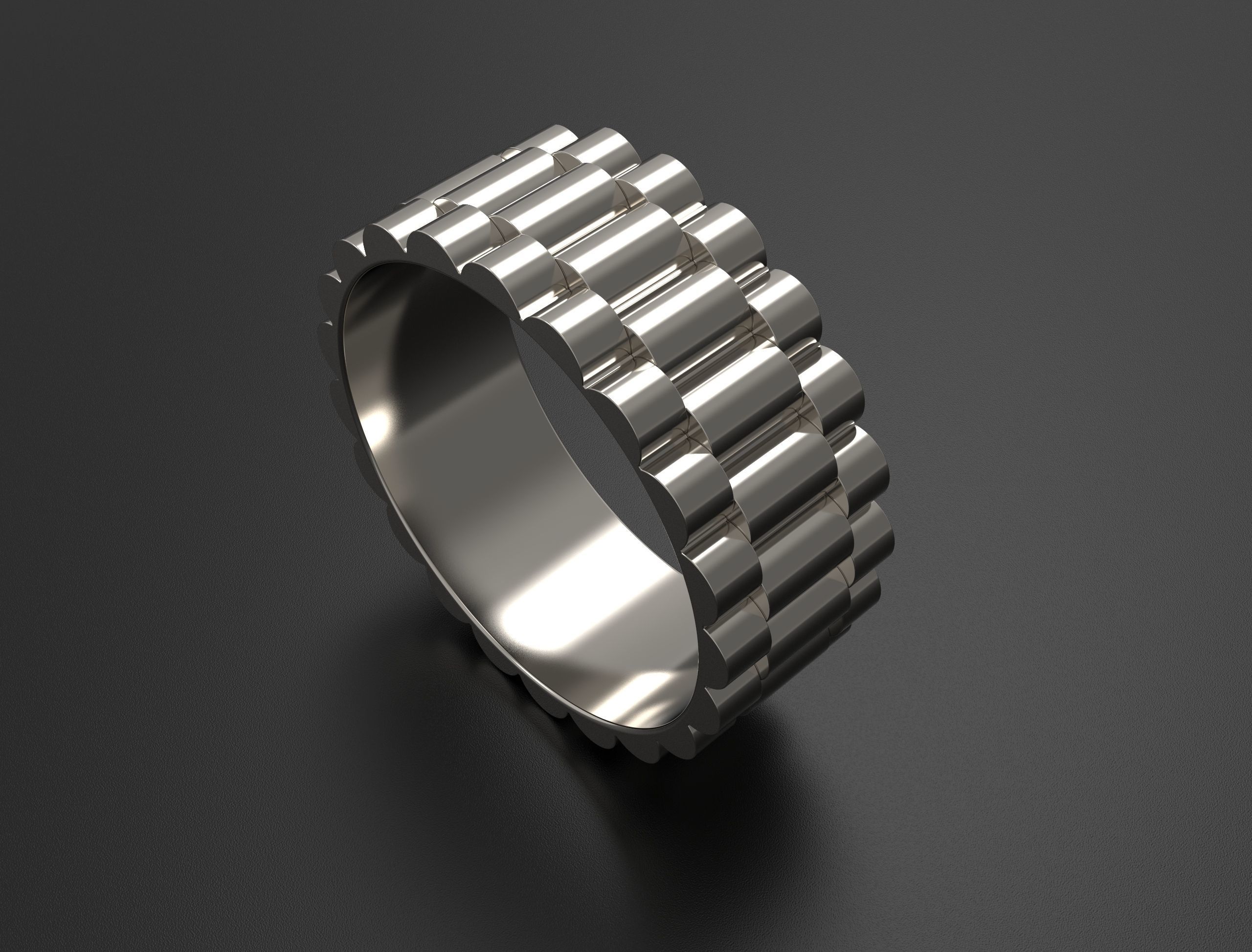 Rolls ring  8 mm  wide 3D print model_4