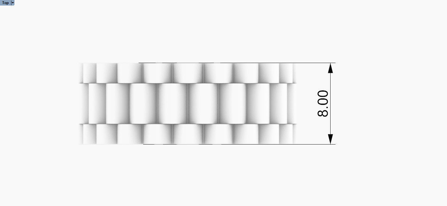 Rolls ring  8 mm  wide 3D print model_7