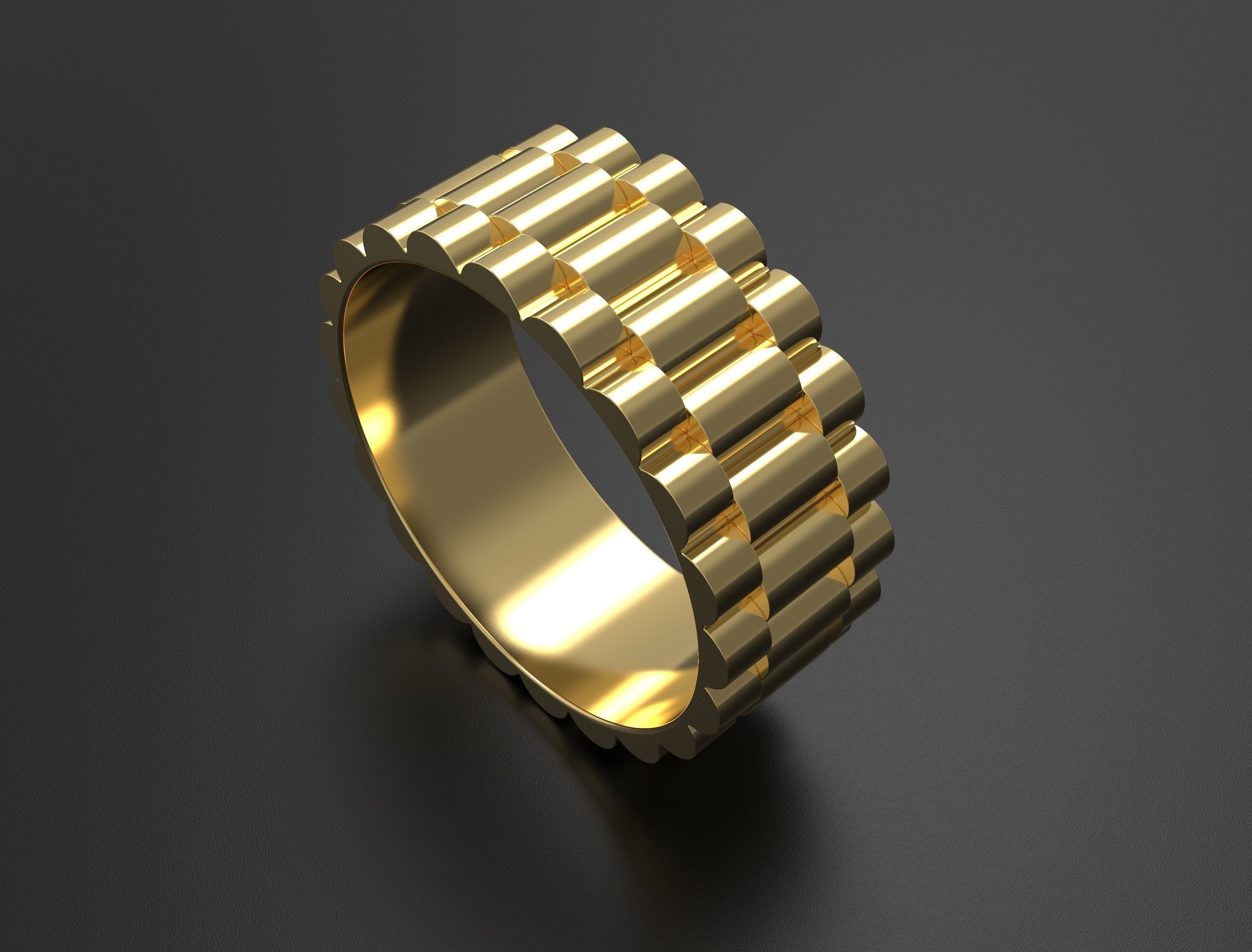 Rolls ring  8 mm  wide 3D print model_2