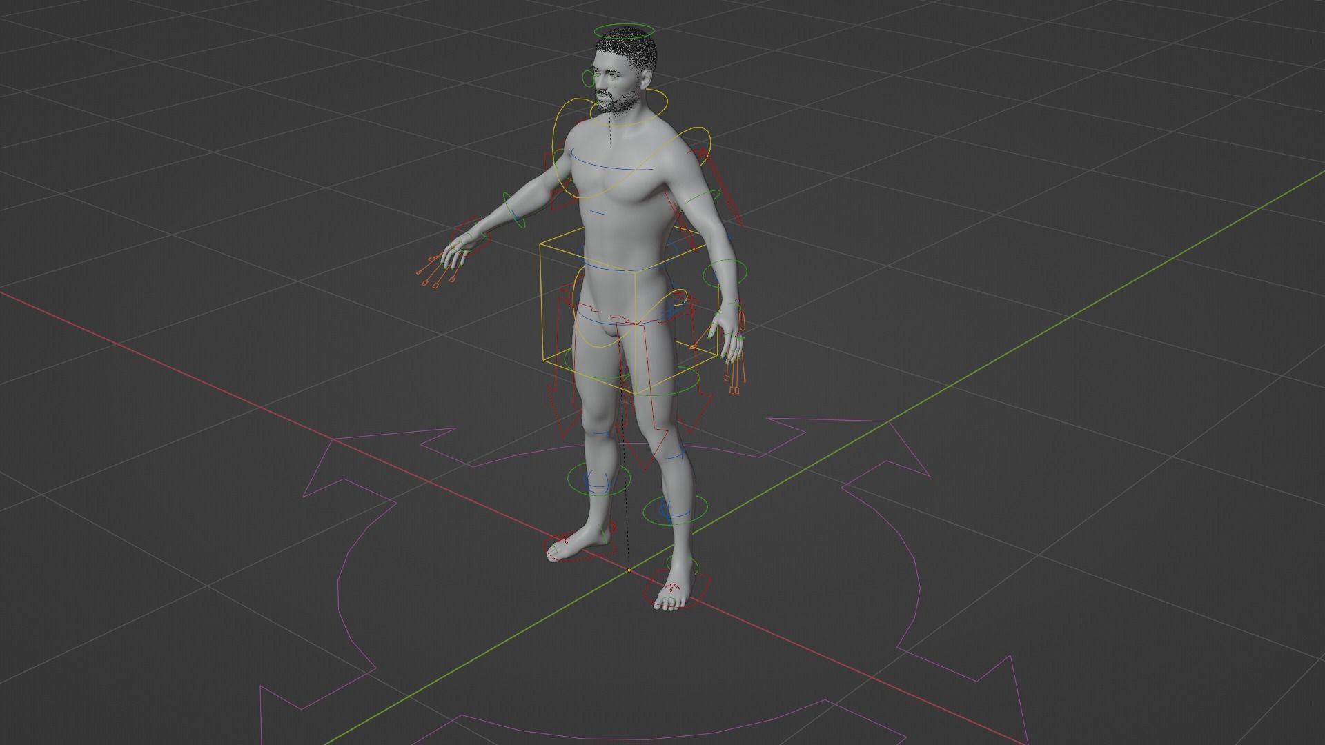 3D man model 3D model_3