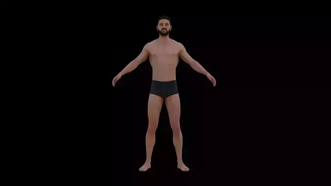 3D man model