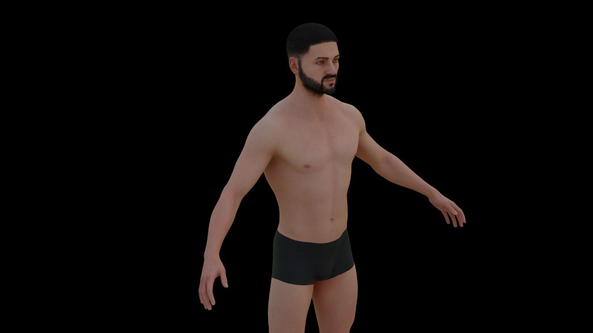 3D man model 3D model_1