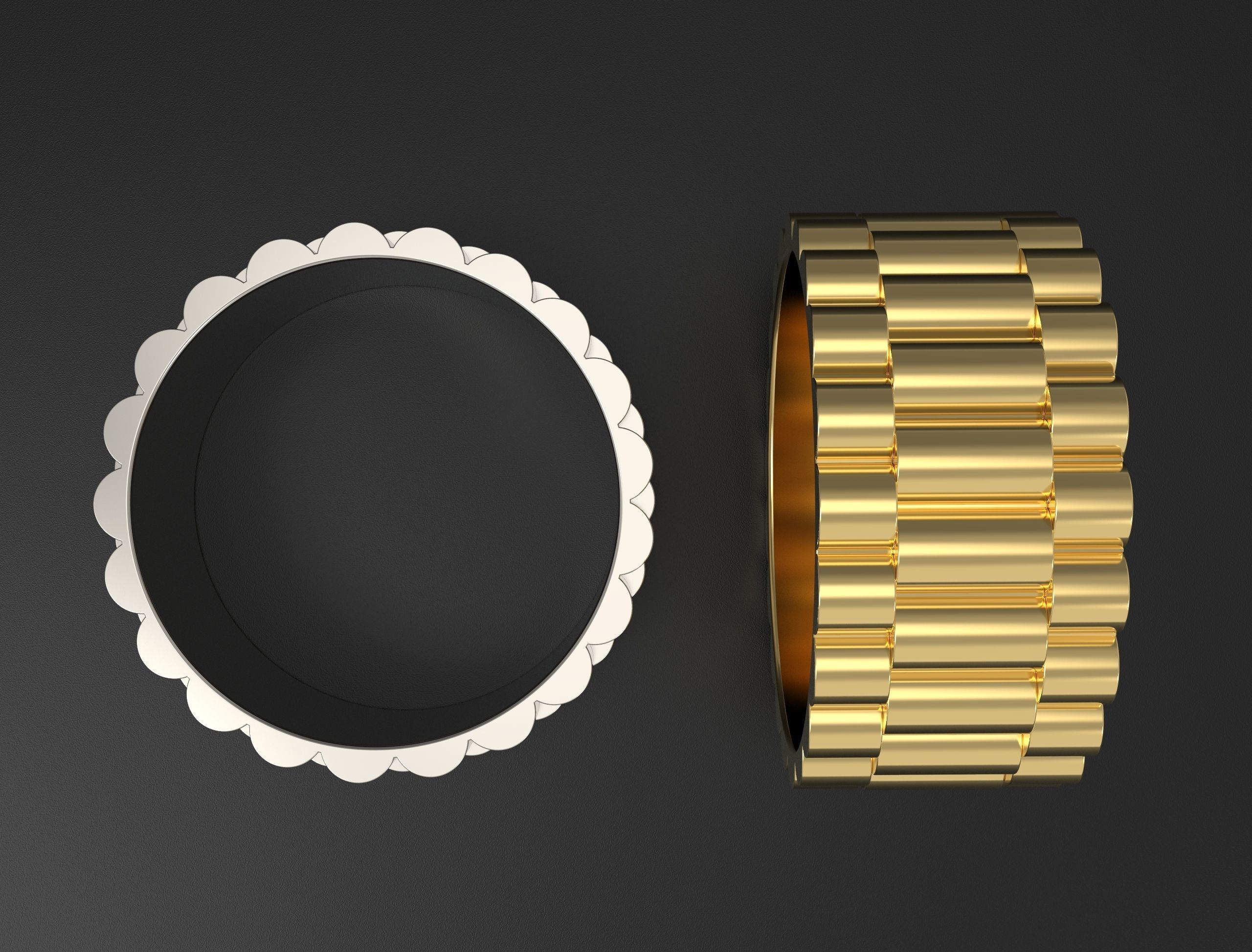 Rolls ring 10 mm wide 3D print model_7