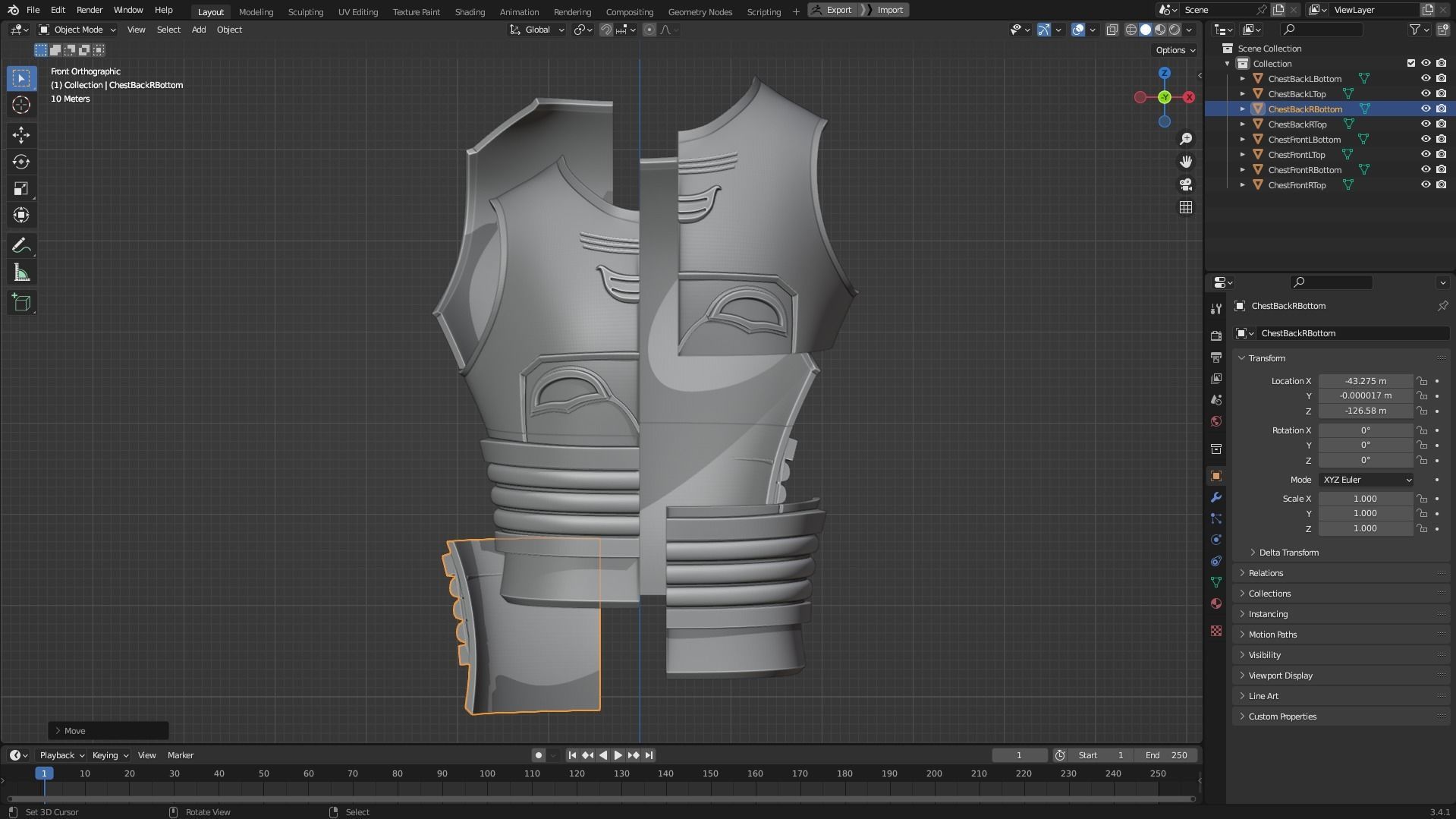 Star Wars Darth Revan Armor for Cosplay 3D print model_10